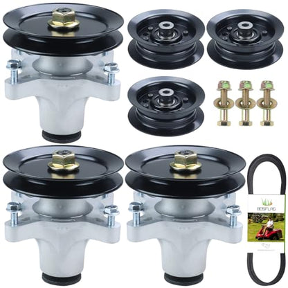 3PK 139-3214 Spindle with 125-5575 Pulley 106-2175 Pulley and Belt - size: 3x121-0751F