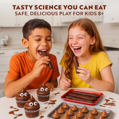 Playz Edible Poo Candy Making Kit for Kids Age 8-12 Years Old with 30+ Fun - style: Edible Poop