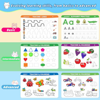 Preschool Learning Activities Pre K Workbooks Tracing Busy Book Age 3-5