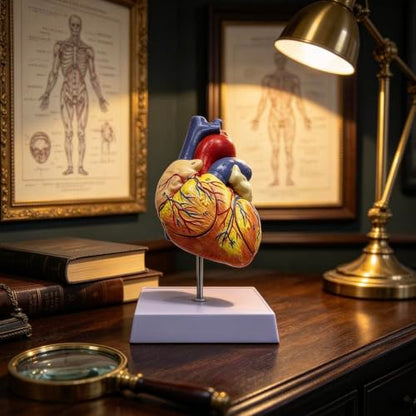 XINDAM 2X Enlarged Human Heart Anatomical Model,Anatomically Accurate Heart Model Human Skeleton Anatomy for Science Classroom Study Display Teaching Medical Model