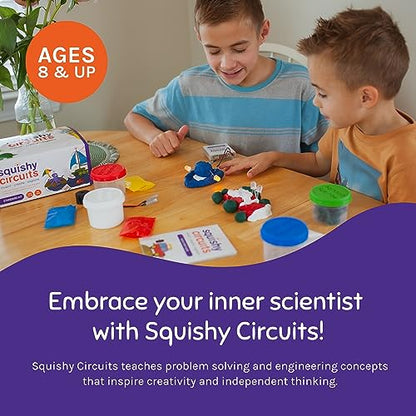 Squishy Circuits Standard Kit - Explore Electrical Circuits with Play Dough - STEM Science Kits for Kids Age 8-12 - Fun and Educational at Home, Classroom, Camp, and More! - style: Standard Kit