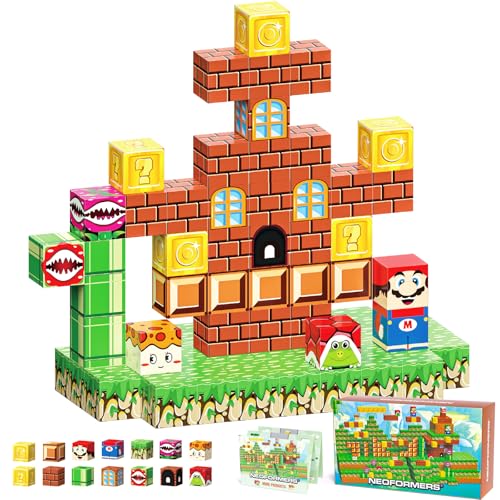 80PCS Magnetic Blocks Building Set for Boys & Girls, STEM Educational Construction Stacking Blocks - color: 80pcs Magnetic Blocks