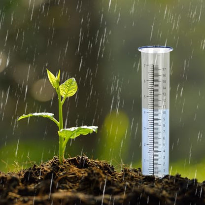 2 Pack Plastic Rain Gauge Replacement Tube - color: Clear Tube