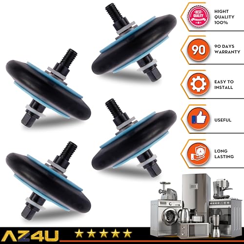 AZ4U For Samsung DV210AEW/XAA DV218AEW/XAA DV330AEW/XAA DV209AEW/XAA DV218AEB/XAA DV328AEW/XAA DV350AEW/XAA DV40J3000EW/A2 DV45H7000EW/A2 DV50K8600EV/A3 DV48H7400EW Dryer Drum Support Roller (4PC) - size: Drum Roller x 4Pcs