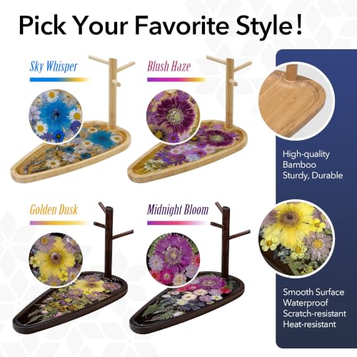 Auraeve All-in-One DIY Resin Craft Kit - Flower Jewelry Stand for Adults