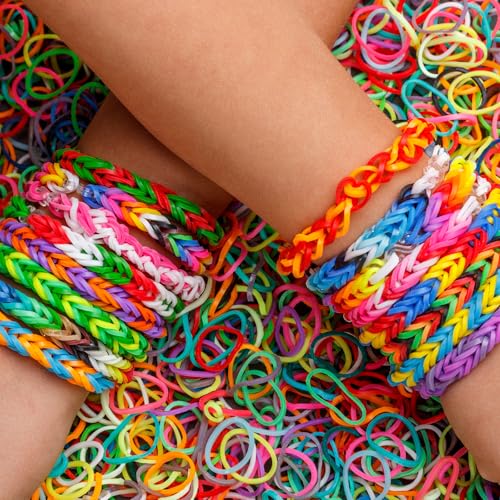 uxcell 600Pcs Loom Rubber Band, Bracelet Making Refill Kit Elastic Loom Band with 25Pcs S-Clips and 1Pcs Crochet Hooks for Weaving DIY Handcrafts, Light Purple - color: Light Purple