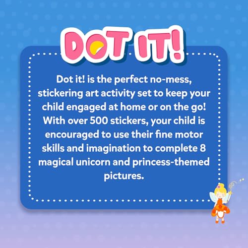 Skillmatics Dot It Sticker Art – Unicorns & Princesses, Craft Kit for Kids - style: 1. Unicorns & Princesses