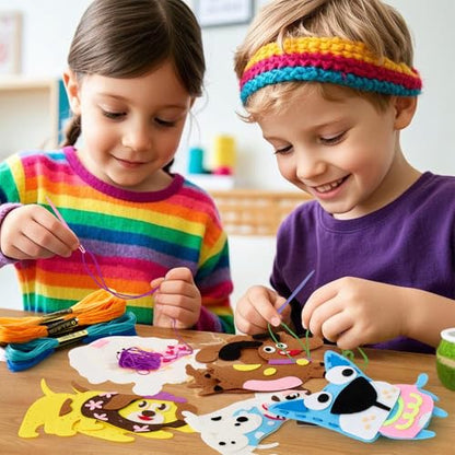 Toylink Dog Sewing Kit for Kids Beginners, 12-in-1 Sew Your Own Felt Puppy Craft Kit for Kids Girls Boys 6-8, 8-12, Fun and Educational Girls Birthday Gift Ideas