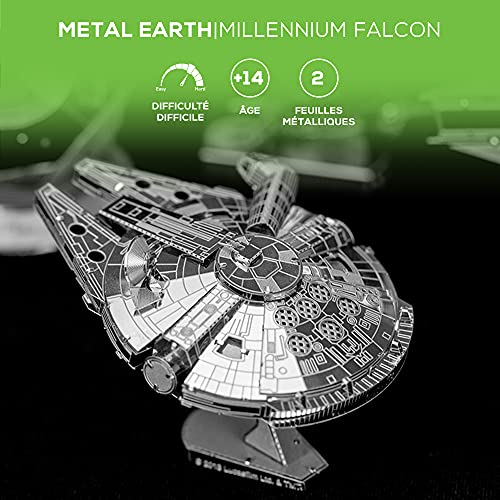 Metal Earth Star Wars Millennium Falcon 3D Metal Model Kit Fascinations