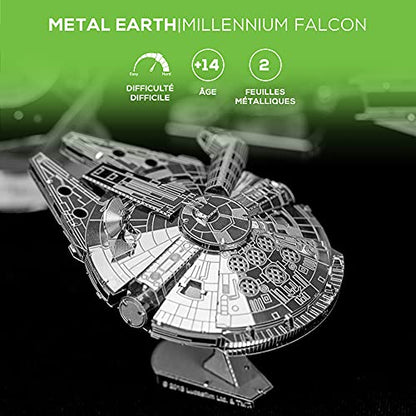 Metal Earth Star Wars Millennium Falcon 3D Metal Model Kit Fascinations