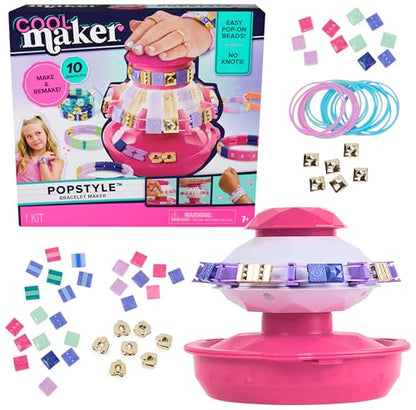 Cool Maker, PopStyle Bracelet Making Kit with 170 Beads, Make & Remake 10 (Packaging May Vary), Arts and Crafts Jewelry Kit, Kids Toys for Ages 7 and up - style: PopStyle Bracelet Maker