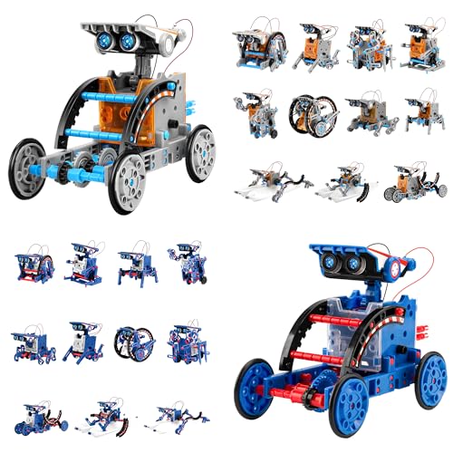 Bundle - 2 Items: Sillbird STEM 12-in-1 Education Solar Robot Toys, DIY Building Science Experiment Kit for Kids Aged 8-14, Christmas STEM Gift for Kids Teens Birthday