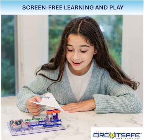 SNAP CIRCUITS Flight Deck STEM Toy, Paper Airplane Launcher, Ages 8+