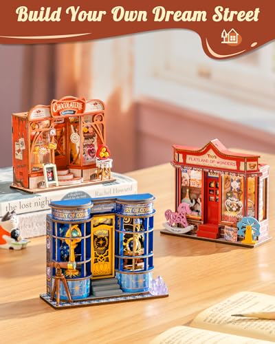 Rolife Chocolate Shop DIY Miniature House Kit - color: Sweet Chocolate Shop