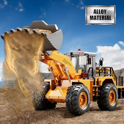 Pupu Pig Construction Toys, Metal Bulldozer Toy for Boy Gifts, Yellow, 3+ - color: Metal Bulldozer Toy - Yellow
