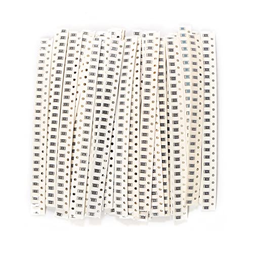 900pcs 1206 Resistors Kit 36 Value 1206 SMD Capacitor 1206 Chip Resistor Assortment Kit 1% 1/4W 0.25W 1 ohm-10M ohm - style: 1206-900pcs