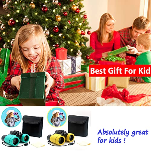 Kids Binoculars Ages 3-12 with Compass & Whistle - color: Nacy Blue