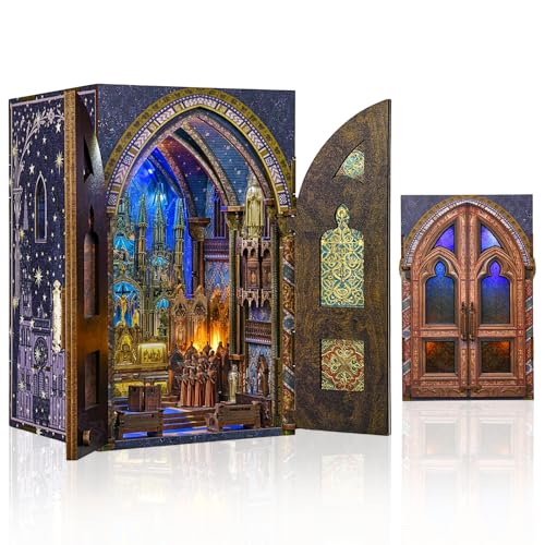 MiniCity Notre-Dame Basilica Book Nook Kit, DIY Miniature House for Adults - color: Duomo Di Mliano