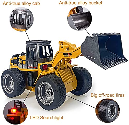 1:18 Sace Remote Control Construction Dump Truck Toy RC Bulldozer Rc Construction Vehicle Truck Boys (Bulldozer)