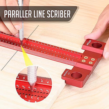 Precision Woodworking T Square 8inch, Reference Square for Layout & Setup - style: 8 inch