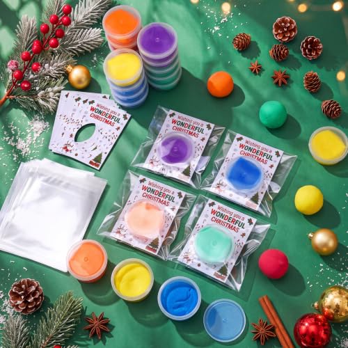 Viorawhite 48 Pcs Wonderful Christmas Air Dry Clay Kits for Kids - style: Wonderful Christmas