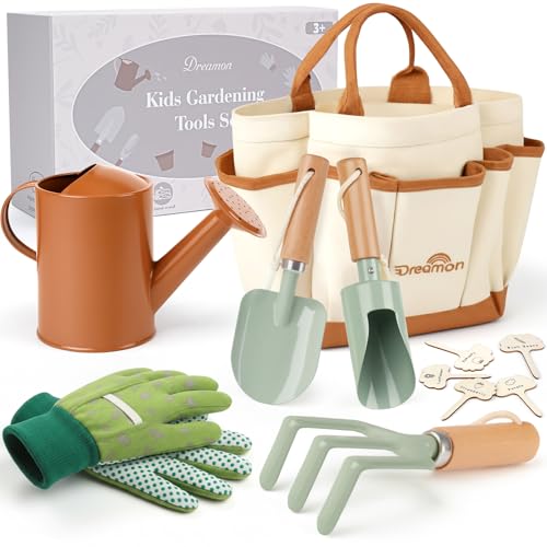 Kids Gardening Set, Quality Gardening Tool Kit Outdoor Toys for Toddlers - color: Neutral Color