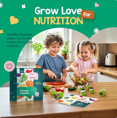 Baketivity Vibrant Veggies Kids Nutrition Kit STEM Birthday Gifts for Kids - color: 3-vibrant Veggies