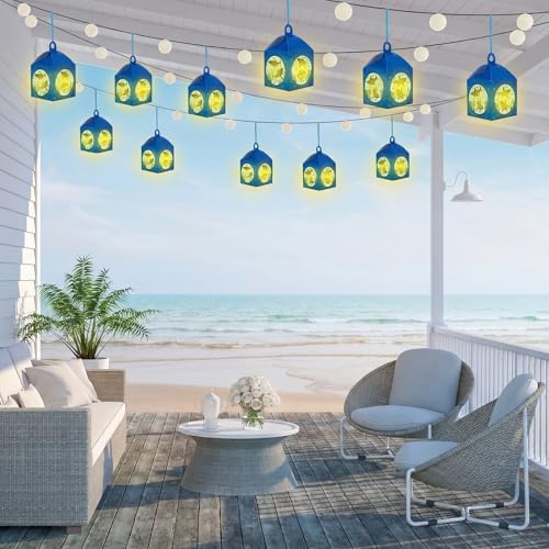 Simgoing 12 Sets Summer Shark Crafts DIY Shark Tissue Paper Beach Craft kit - style: Summer Shark