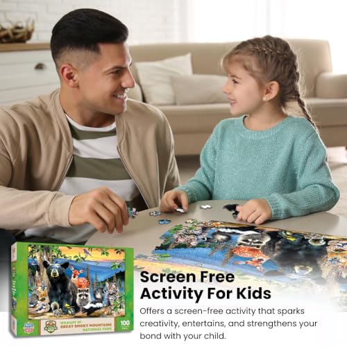 MasterPieces 100 Piece Jigsaw Puzzle for Kids - Realtree Forest Babies - 14"x19" - style: Realtree