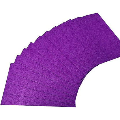 Jtnohx Stiff Felt Sheets 2mm Thick Felt Fabric for Crafts Purple 12pcs - color: Purple