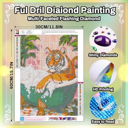 Tiger Diamond Painting Kits for Adults Tiger Diamond Art Kits for Adults - color: G9463