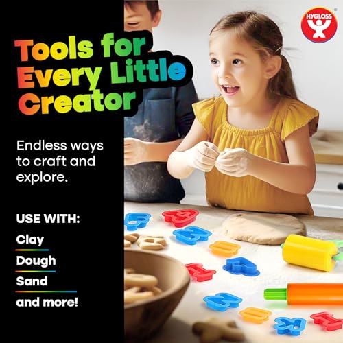 Hygloss 5-Piece Dough Extruder Set for Kids, Colorful Fun Shape Makers - color: Extruders (5 Pcs.)