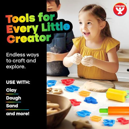 Hygloss 5-Piece Dough Extruder Set for Kids, Colorful Fun Shape Makers - color: Extruders (5 Pcs.)