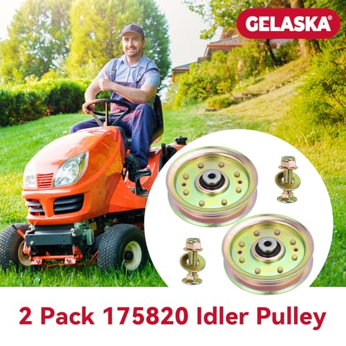 GELASKA 2Pack 175820 Idler Pulley for Husqvarna 48 inch Z4822 Z4824 GTH2548 - color: A10 2x175820