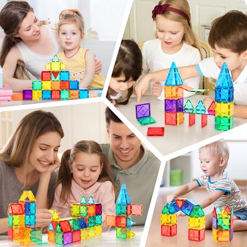 30PC Squares Magnetic Tiles Kids Toys for 3 4 5 6 7 8+ Years Old Boys Girls - style: 30PCS Magnetic Tiles