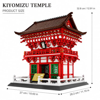 2409Pcs Kiyomizu Temple Japan Building Set World Landmark Architecture Model Collectible Toy for Kids and Adults - color: Kiyomizu Temple