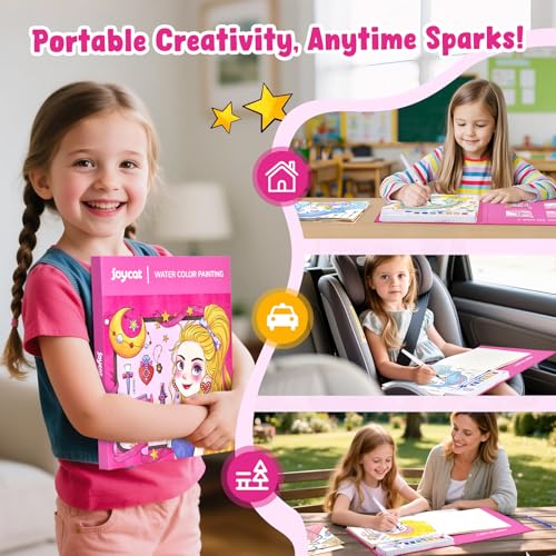 JoyCat Paint with Water Coloring Books for Toddlers (Makeup & Manicures) - style: Makeup & Manicures