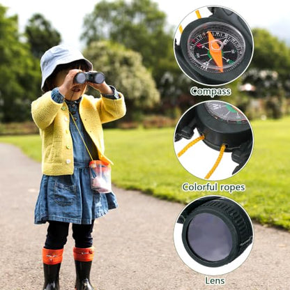 Monocular Telescope with Compass, 10 Piece Compact Viewing Scope