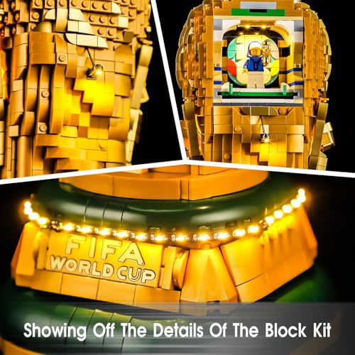 LED Light Set Compatible with Lego 43020 Editions FIFA World Cup Official Trophy Set, Light Kit for Lego 43020 Building Blocks Model, Not Included The Model Set - color: 43020 World Cup Set