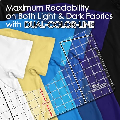 Tshirt Ruler Guide for Heat Press, Upgraded XL Vinyl HTV DTF Alignment - size: Upgraded Model (1 pack)