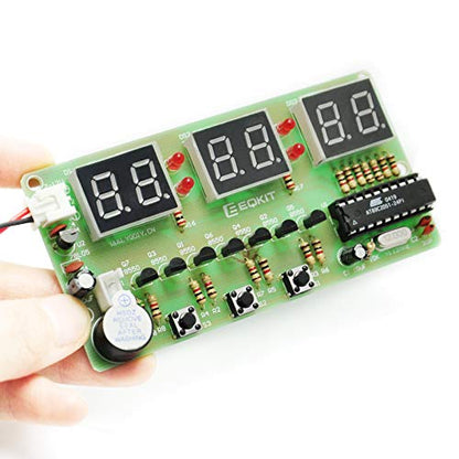 Gikfun DIY 6 Bits LED Digital Clock and PCB Brooch Soldering Practice Kits for Arduino STEM Learning Projects