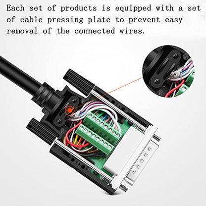 10PCS DB15 Solderless RS232 Serial to 15 pin Terminal Male Adapter - style: 10PCS Thin Male