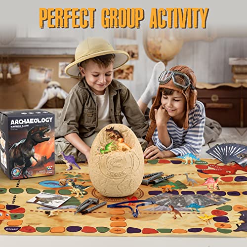 Jumbo Dinosaur Egg Dig Kit, Dinosaur Toys for Kids 5-7 with 12 Dinosaurs - style: Jumbo Dino Egg-01