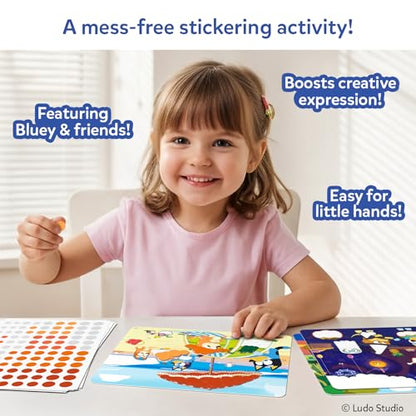 Skillmatics Dot It Bluey – Sticker Art, Travel Toy, Craft Kit for Kids - style: 2. Bluey