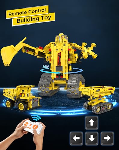 okk STEM Robot Toys for Kids 8-12, 5-in-1 RC Programmable Building Toy Kit