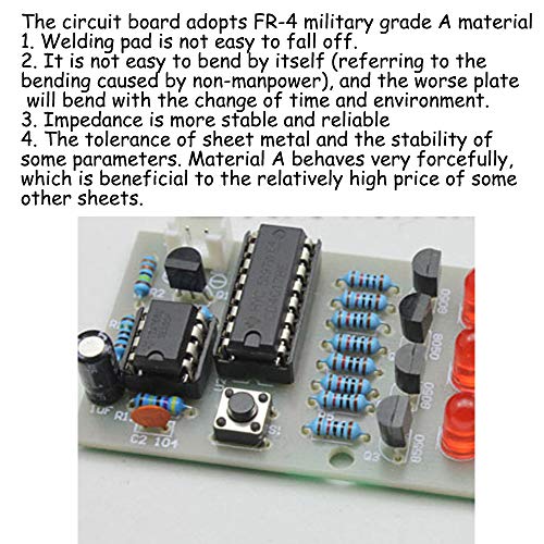 KOOBOOK 2Sets Electronic Dice Board Kit LED Circuit DIY Kit for Electronic Learning