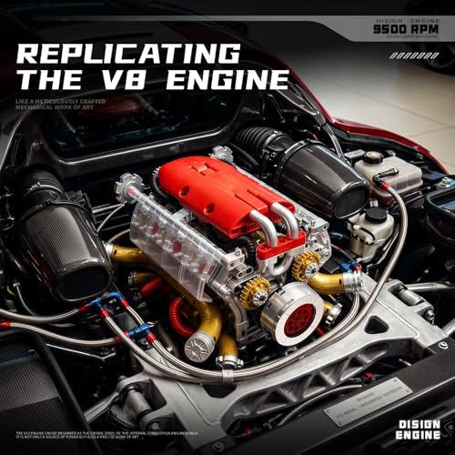V12 Engine Model that Runs, Build Your Own Visible Car Motor Building Set