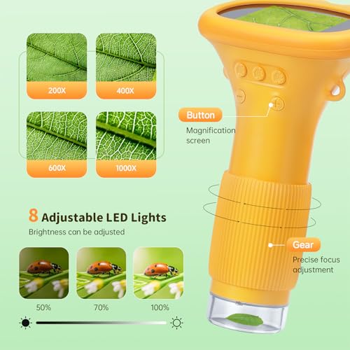 Kids Microscope, Portable Microscope for Kids