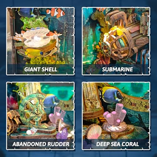 DIY Book Nook Deep-Sea Submarine Adventure Miniature House Kit - color: Discover Atlanta