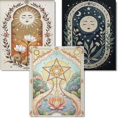 3 Pack Tarot Diamond Art Kits for Adults Diamond Painting Kits for Aduls - color: DP02822
